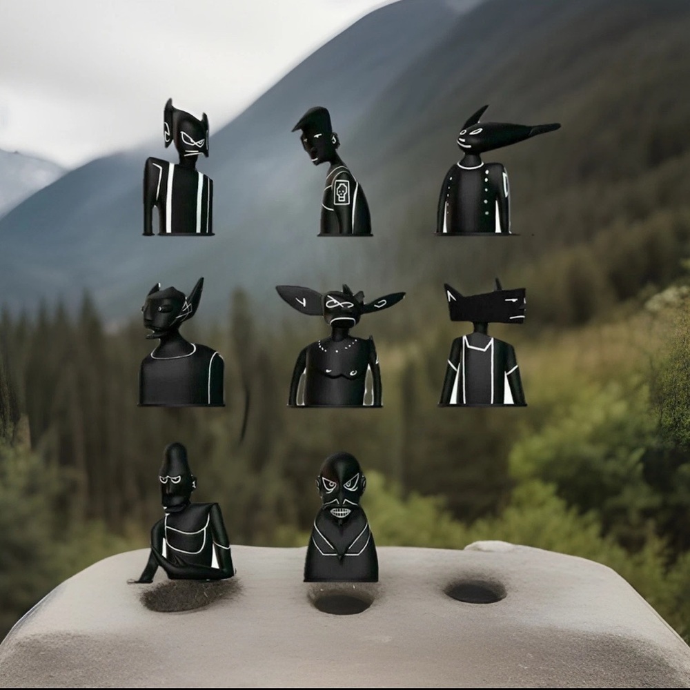 New Sealed Never Opened Case 8x Futura Laboratories 3xVerse Collectible Figures